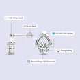 thumbnail image 2 of Diamond Stud Earring | 1 Carat IGI Certified Round Shape Lab Grown Diamond | 14K White Gold |Stellar Lab Diamond Stud Earrings | Prong Setting | FG-VS1-VS2 Quality | Friendly Diamonds, 2 of 6