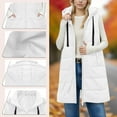 thumbnail image 2 of cocolona Womens Long Puffer Vest Stand Collar Sleeveless Hooded Down Jacket Fall Winter Casual Loose Coats with Pocket, 2 of 8