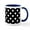 White/Navy Inside, variant on CafePress - Black And White Polka Dots Pattern Mug - 11 oz Ceramic Mug - Novelty Coffee Tea Cup