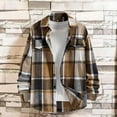 thumbnail image 2 of Mens Shirts Under $10 Mens Flannel Shirts Long Sleeve Button Down Casual Work Plaid Shirt Cozy Regular Fit Lightweight Jacket with Pocket, 2 of 8