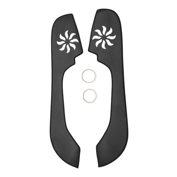 Unique Bargains Car Door Leather Anti Kick Pad Sticker for Audi TT 2008-2014 Waterproof Door Panel Interior Side Edge Film Trim Protector Black Adhesive Backing 1 Set