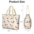 thumbnail image 3 of Tote Bag for Women - Dachshund Shoulder Bag - Large Utility Work Duffle Bag with Zipper Handbag for Travel, Work, Sprots, 3 of 5
