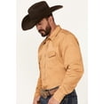 thumbnail image 2 of Blue Ranchwear Men's Solid Twill Long Sleeve Snap Western Shirt Bronze X-Large, 2 of 4