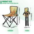 thumbnail image 3 of BZSMCE Camping Chairs Modern Celestial Phoenix Pattern Folding chair, 3 of 8