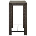 thumbnail image 2 of vidaXL Garden Bar Table Brown 100x60.5x110.5 cm Poly Rattan, 2 of 4