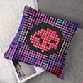 thumbnail image 7 of nygtbtfer Throw Pillow Cover 80S 8 Bit Pixel Retro Arcade Game Old Video Design Angry Attack Pillow Case Square Cushion Cover for Sofa Couch Bed Car  White, 7 of 7