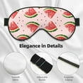thumbnail image 4 of Xecao Hand Drawn Watermelon for Soft Fluffy Sleeping Blindfold, Nap eye cover tailored for the utmost comfort for girls, women, kids, and adults., 4 of 7