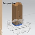thumbnail image 4 of Placa base Myard PBP para poste de madera, 6 x 6 pulgadas, resistente a los rayos UV, 4 of 5