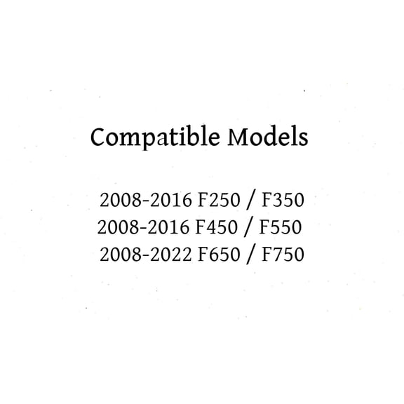 Stationary Back Window Back Glass Compatible with Ford F-Series (F250 F350 F450 F550) 2008-2016 Models / F-Series (F650 F750) 2008-2022 Models Pickup