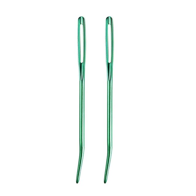 CNKOO Large Eye Sewing Needle with Curved Tip Yarn Darning Needle Sewing Needle Set for Wool Sewing Hand Knitting Crocheting