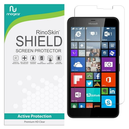 RinoGear Microsoft Lumia 640 XL Screen Protector Case Friendly Accessories Flexible Full Coverage Clear TPU Film