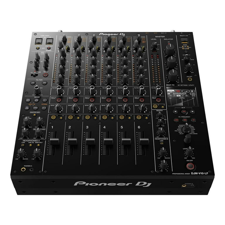 Pioneer DJM-V10-LF 6-Channel DJ Mixer with Stereo Audio