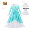 thumbnail image 3 of Vestido de princesa melocotón para niña, disfraz de Halloween, ropa de actuación de escenario para niños, trajes de fiesta de Carnaval de cumpleaños, 3 of 5