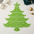 thumbnail image 4 of Dmlowu Christmas Tree Placemats - Heat Proof Christmas Place Mats for Dining Table, Winter Table Mats for Party Holiday Decor, 13x17" Stain Proof Christmas Decorations Placemats, 4 of 5