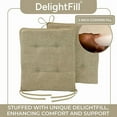 thumbnail image 3 of Klear Vu Porch Rocking Chair Cushions Set, Suitable for Living Room Rockers, Stylish Seat and Back Pads Include Non-Slip Bottom + Fabric Ties, 20" X 17" X 2”, Tan, 3 of 5