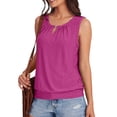 thumbnail image 4 of Tops for Woman Casual Romantic T-Shirt for Summer Temperament Slim Alternative Clothing Loose and Comfortable Clothes for Woman Ropa De Mujer Hot Pink XL, 4 of 6