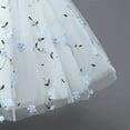 thumbnail image 2 of Vedolay Mini Dress Girls Flower Bead Wedding Dress Pageant Tulle Party Gown,Light Blue 130/8Y, 2 of 5