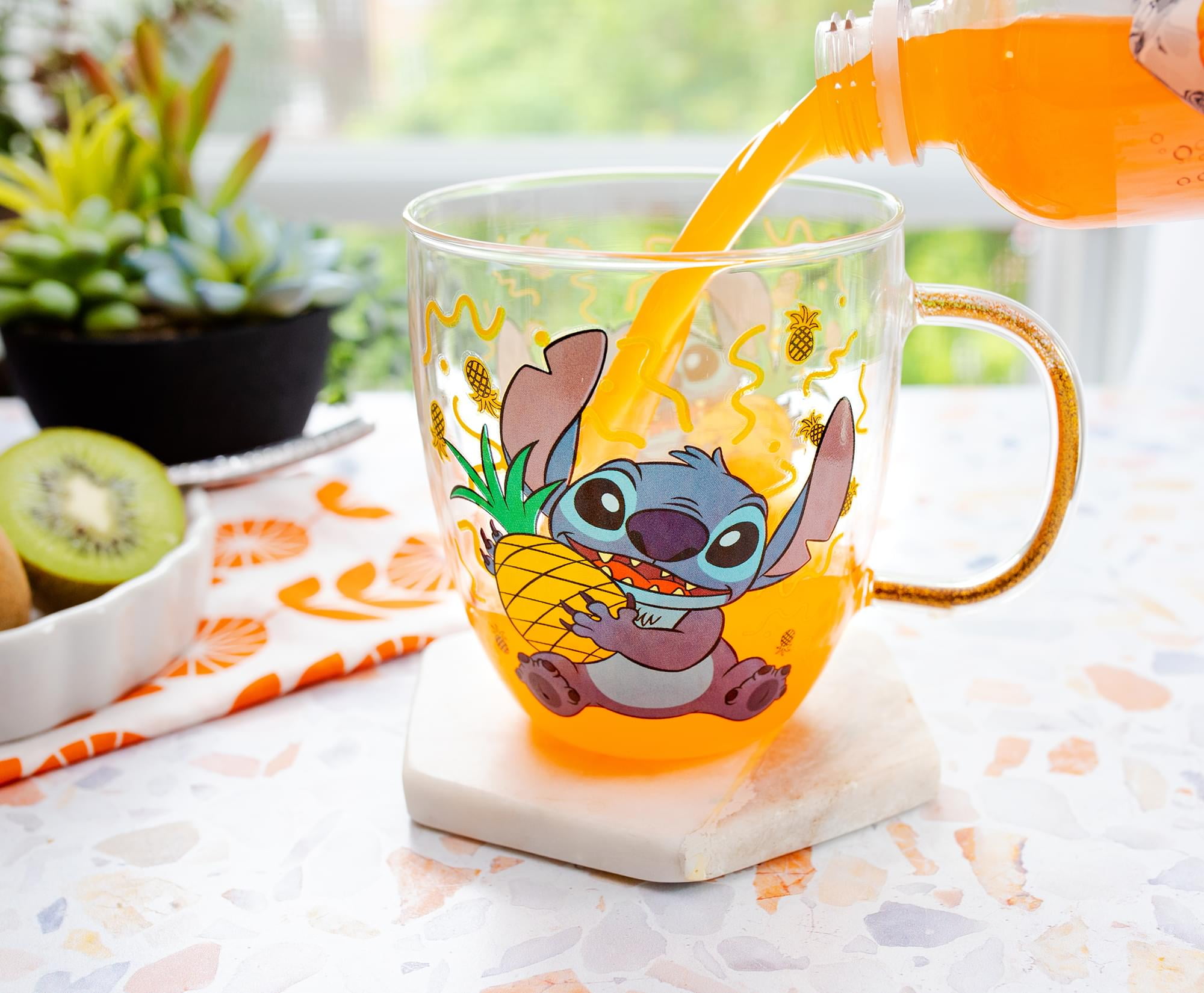 Disney Stitch SAN3390 Mug, Pair, 10.1 fl oz (300 ml)