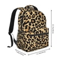 thumbnail image 5 of Horeoi Leopard Print Print Eco-Friendly Lightweight Student Backpack for School Travel - Ergonomic Padded Laptop Compartment & Multi-Pocket Design, 5 of 5