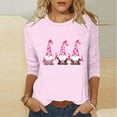 thumbnail image 3 of JTZGDY Breast Cancer Awareness Shirts for Women Plus Size Casual 3/4 Length Sleeve Crew Neck Tunic Tops Trendy 2025 Octorbor Pink Ribbon Print Graphic Oversized Tees Blouses Pink#01 XXXL, 3 of 7