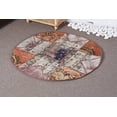 thumbnail image 3 of Oushak Rug, 3.4x3.4 ft Small Rug, Turkish Rugs, Vintage Rug, Pale Rug, Wool Rug, 3 of 9