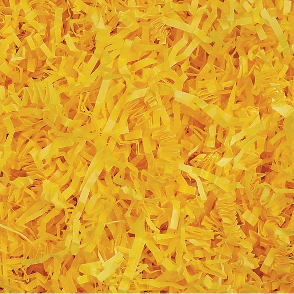 Crinkle Cut Paper Shred Filler (4 oz) for Gift Wrapping & Basket Filling - Yellow| MagicWater Supply