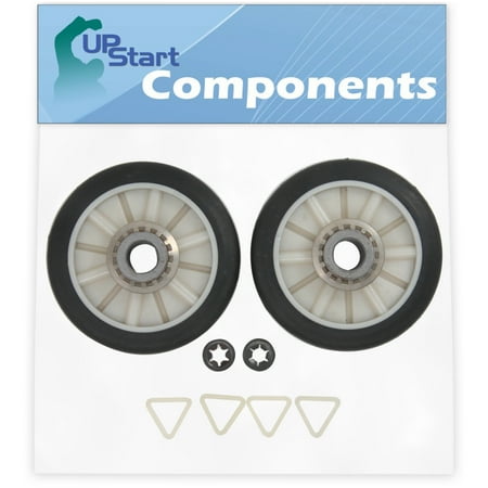 

2 Pieces 349241T Dryer Drum Roller Replacement for Whirlpool LG7081XTF0 Dryer - Compatible with 3397590 Rear Drum Support Roller - UpStart Components Brand