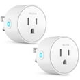 thumbnail image 2 of Smart Plug 2 pack Compatible with SmartThings, Alexa Google Assistant for Voice Control, Teckin Mini Smart Outlet Wifi Socket with Timer Function, No Hub Required, White FCC ETL Certified, 2 of 5