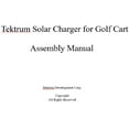 thumbnail image 7 of Tektrum Universal 160 Watt 160w 48v Solar Panel Battery Charger Kit For Golf Cart, 7 of 7
