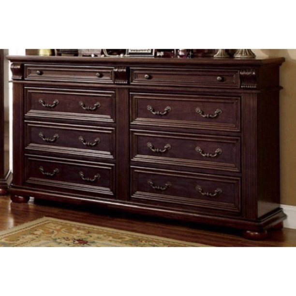 Magnificent Wooden Dresser, Brown Cherry