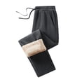thumbnail image 3 of Men's Winter Sweatpants Men's Lined Sweatpants Pants Sherpa Lined Sweatpants Active Running Jogger Pants Jogger Sweatpants with Pocket and Drawstring Men Running Jogging Pants, 3 of 5