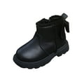thumbnail image 2 of Mgmyaa Girls Ankle Boots Girls Winter Short Leather Boots Side Zip British-style Shoes, 2 of 4