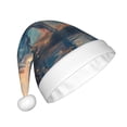thumbnail image 2 of Cauagu Forest Lake White Horse for Adult Christmas Hat,1-Pack Xmas Holiday Hat Santa Hat for Women & Men Festive Headwear Accessories Fit for Christmas/New Year/Party, 2 of 6