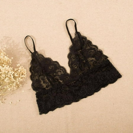 

Lace Bra Hollow Out Bra Summer All-match Bra Wire Free Basic Bra Women Lingerie