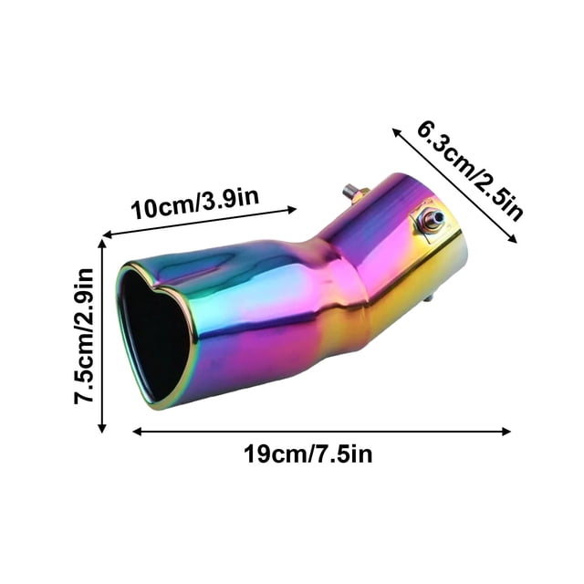 Btomtd Gomme de Queue Modifiée pour Voiture, Gomme de Queue en Forme de Cœur, Multicolore