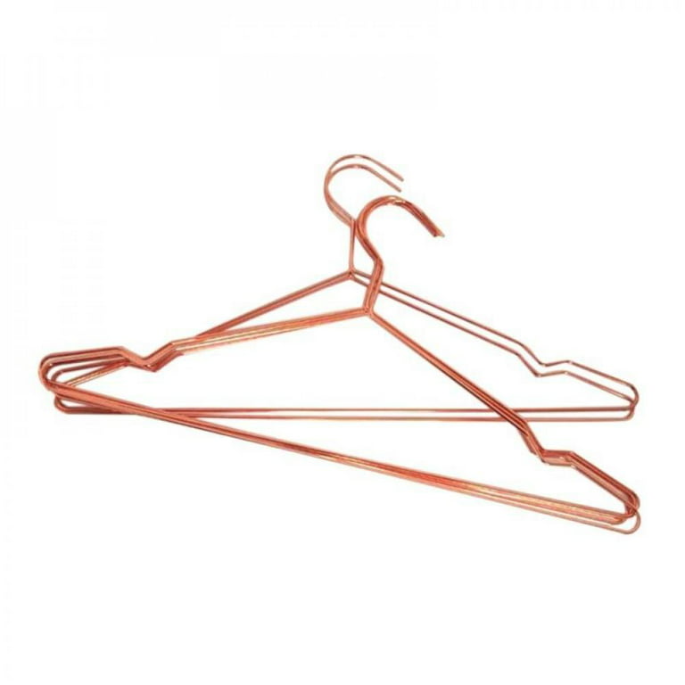Decohomeforu 10 Pack Stainless Steel 15.75 Inches Clothes Hangers Coat  Hangers, Strong Heavy Duty Stainless Steel Hangers, Ultra Thin Space Saving