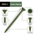 thumbnail image 4 of Deck Plus Exterior Green, Wood Screws, Steel, Self-Drilling, (#10 x 3"), 5lb Box, 4 of 10