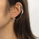 thumbnail image 1 of HomeKingdee Wing Earbone Clip Earrings - Alloy Silver-Plated Retro Elegant Earrings with Exaggerated Temperament for Party Banquet Events, 1 of 9