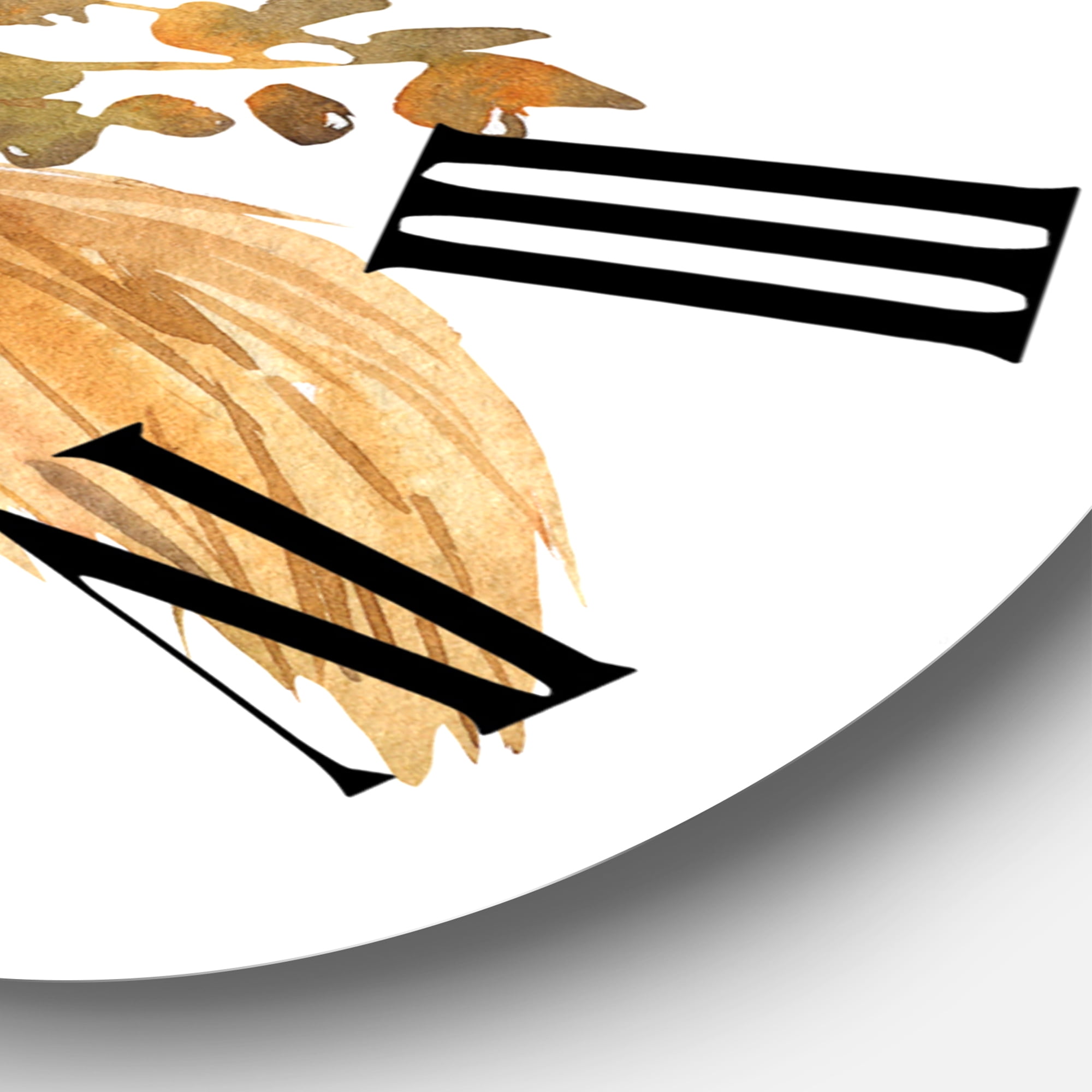 Designart 1 in Quartz Traditional Wall Clock