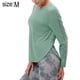 thumbnail image 2 of Camisas de entrenamiento para mujer, camisetas de yoga de manga larga, camiseta informal para senderismo, camiseta atlética transpirable de secado rápido, L, 262, 2 of 7