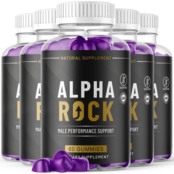 Alpha Rock Gummies Advanced Formula All Natural Vitamin Supplement AlphaRock 300 Gummies