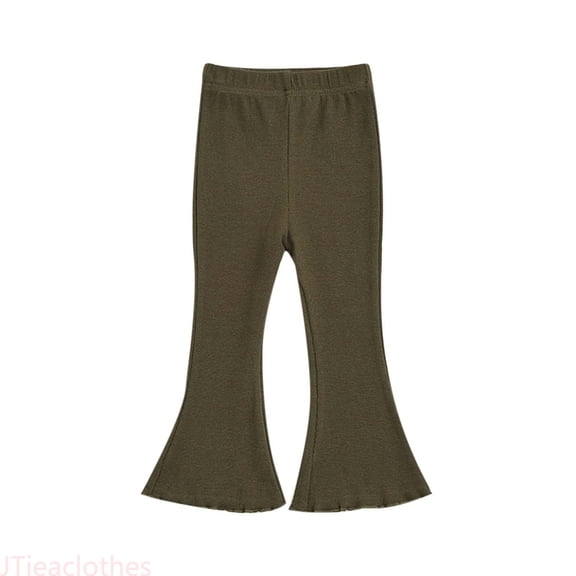 JTieacloth Girsl Straight Leg Pants Girls Leggings Yoga Pants For Girls Cute Pants Kids Soft Full Length Comfy Leggings Pants,Sizes 18-24 Months
