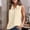 Beige, variant on Women's Sleeveless Button Down Shirts Casual Collared V Neck Blouse Summer Lightweight Work Office Tops Mint Green S