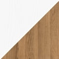 thumbnail image 2 of Henn&Hart 58" White/Golden Oak TV Stand, 2 of 5