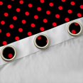 thumbnail image 4 of Feelyou Polkadot Blackout Curtains Set of 2 (52x84 Each), Black Red Window Curtains, 4 of 6