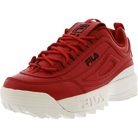 Fila Women's Disruptor Ii Premium Red / Black White Ankle-High Walking - 6M