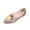 Pink, variant on Womens Shiny Metallic V-Cut Flats Dressy Casual Pointed Toe Slip On Ballet Shoes Comfort Elegant Soft Sole Dress Shoes Dailywear for Business Work Office
