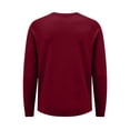 thumbnail image 4 of Fabrcox Long Sleeve Shirt for Men Crew Neck Raglan Shirt Lightweight Breathable Sun Protection Outdoor Sports Men Workout Shirts Red S, 4 of 7