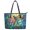 Dragonfly, variant on Uourmeti Cat and Rose Pattern Design Lightweight Saddle Handbag, Leather Womens Tote Handbag Zippered Tote Bag for Office Shopping