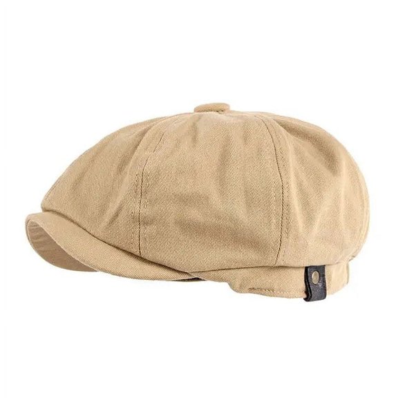 SikaFu Spring Cotton Solid Newsboy Caps Flat Peaked Cap Men and Women Painter Beret Hats 113